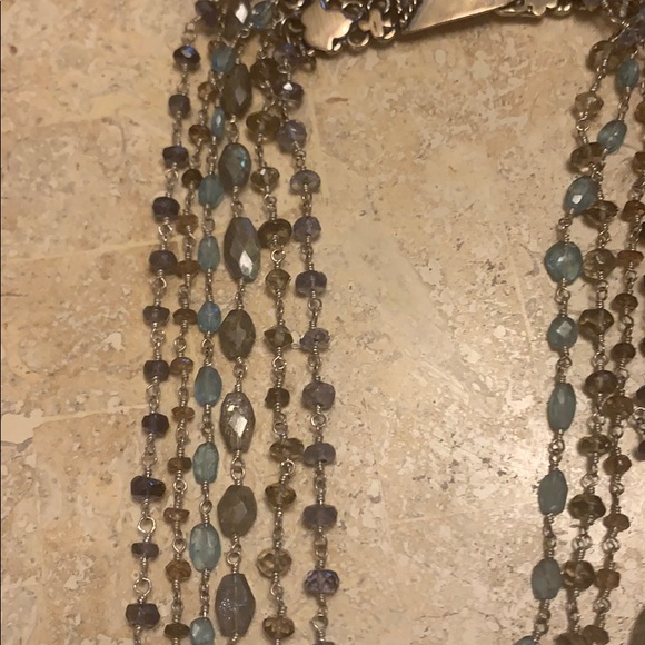 Exquisite SaFia multi stone 6 strand necklace - Picture 9 of 11